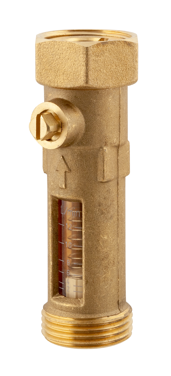 AFRISO Durchflussmesser DFM 15-2M G3/4 AG x G3/4 ÜM, 2-12 Liter/min SAL 70790 70840