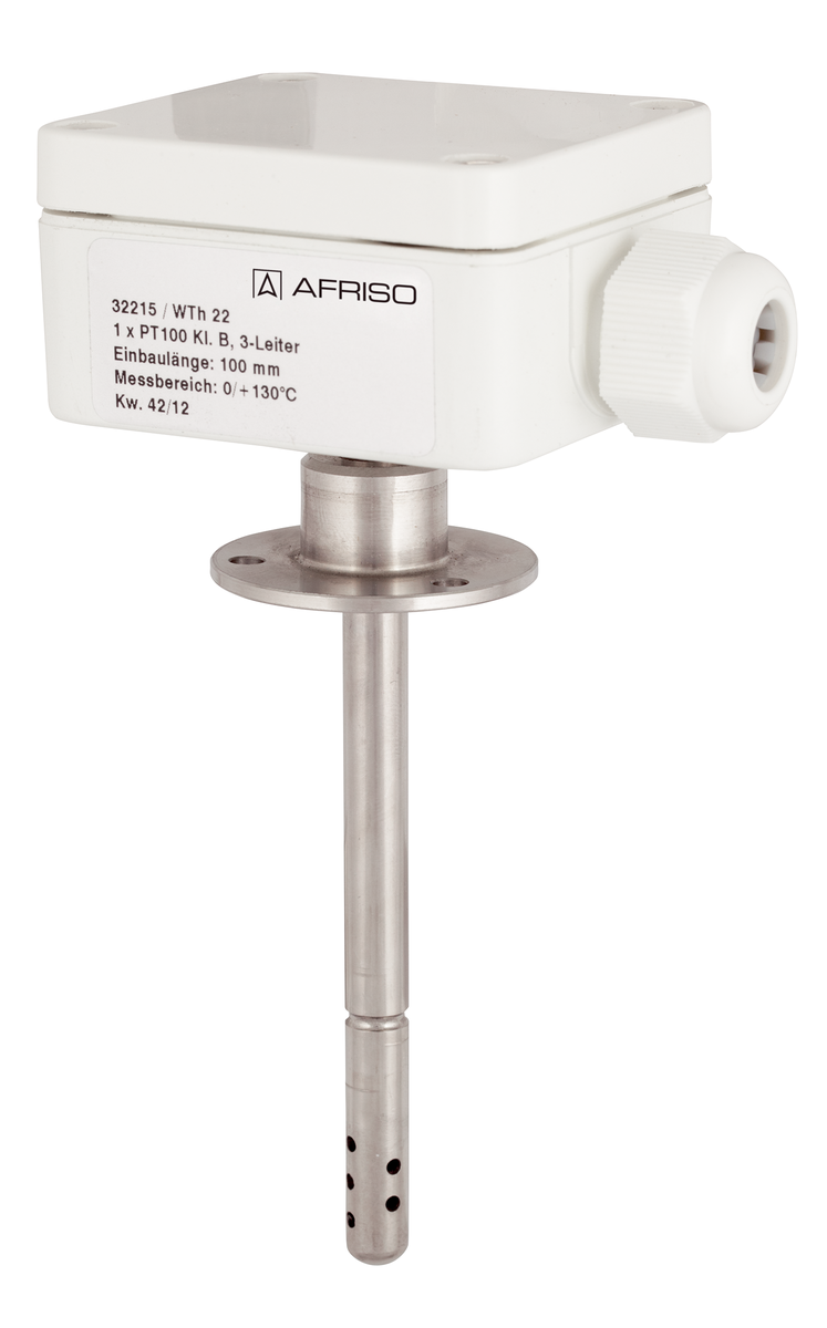 AFRISO Widerstandsthermometer WTh 22 0/130C 100mm Flansch d: 40mm SAL 80920 80930 80940