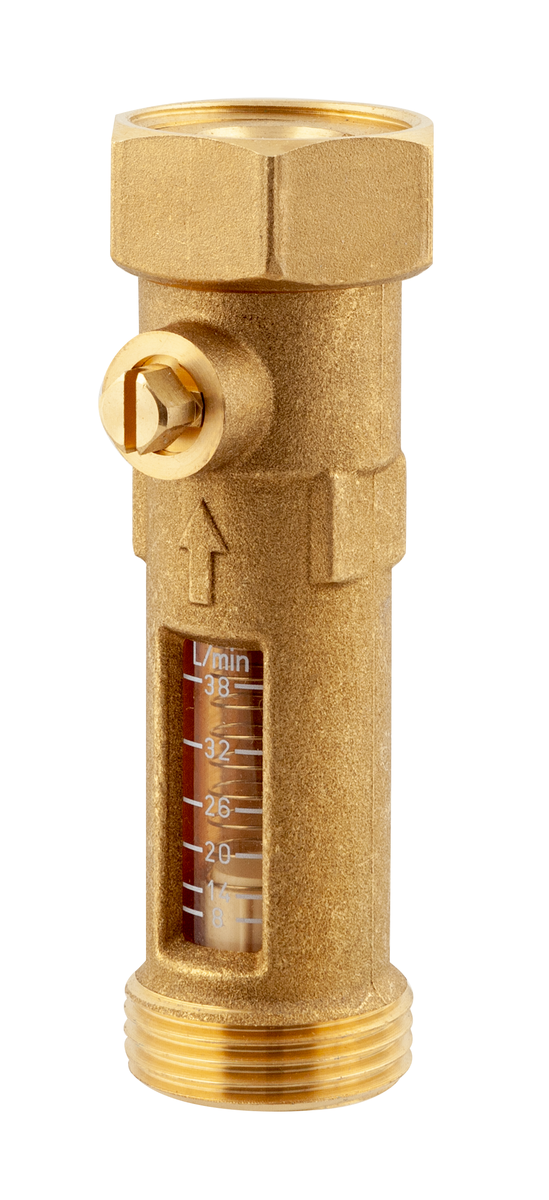 AFRISO Durchflussmesser DFM 15-2M G3/4 AG x G3/4 ÜM, 8-38 Liter/min SAL 70810 70860