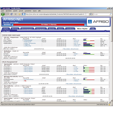 AFRISO Net web service