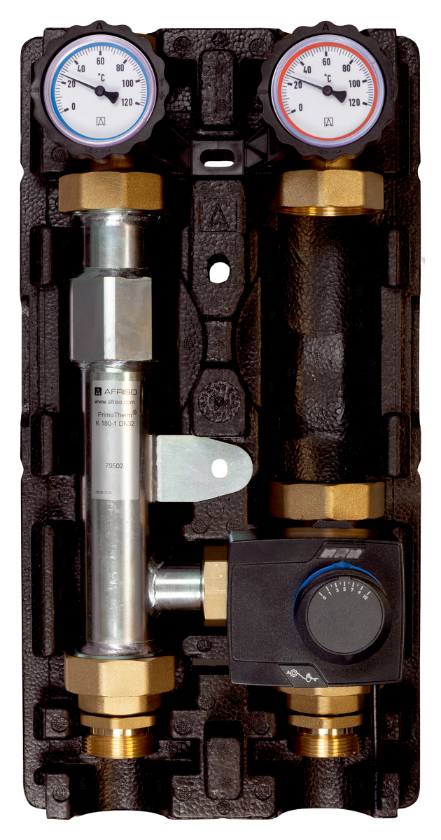 AFRISO Heizungspumpengruppe PrimoTherm K 180-2 DN32 3-WM-SM Vario, ohne Umwälzpumpe VOR 104500 104510 104520