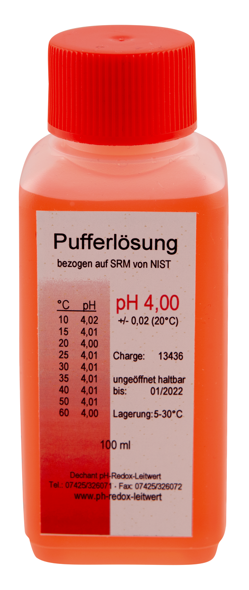 AFRISO Pufferlösung pH4 100ml rot VOR 97840