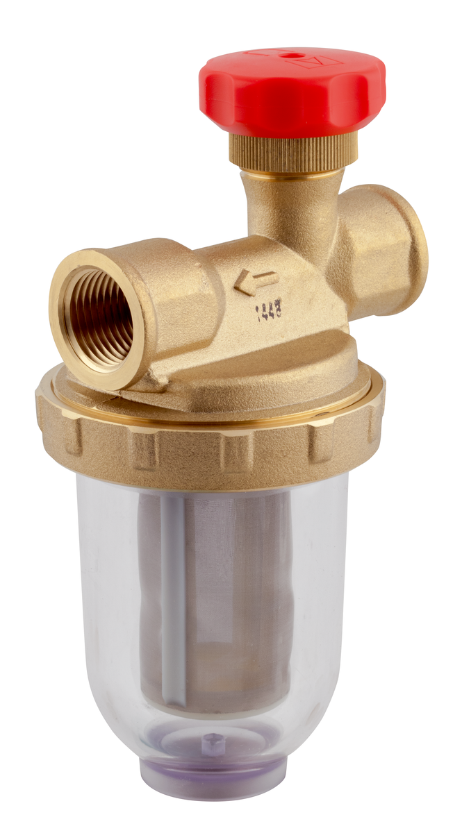 AFRISO Einstrangfilter V 1/2 500 St Stahlsieb 100 my, G1/2 IG - G1/2 IG SAR 99200