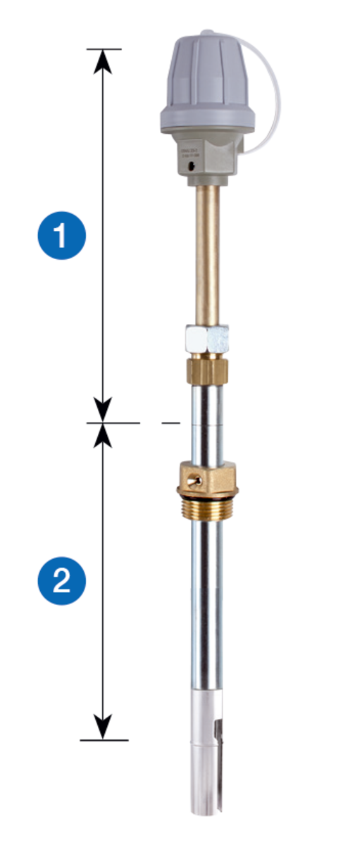 AFRISO Grenzwertgeber GWG 23-T 700 graue Armatur, Sonde 700mm, Teleskoprohr VOR 76620 76630