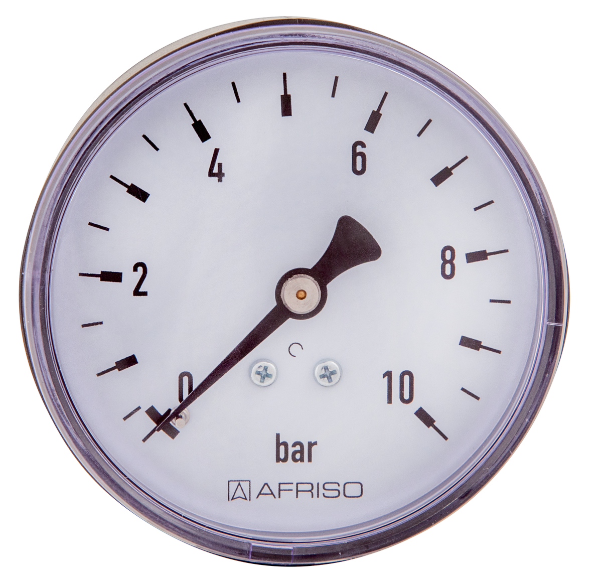 AFRISO Rohrfedermanometer RF 63 0/2,5bar G1/4B mit PTFE-Dichtring axial Kl.2,5 VOR 15680 15690 15700 15710 15720