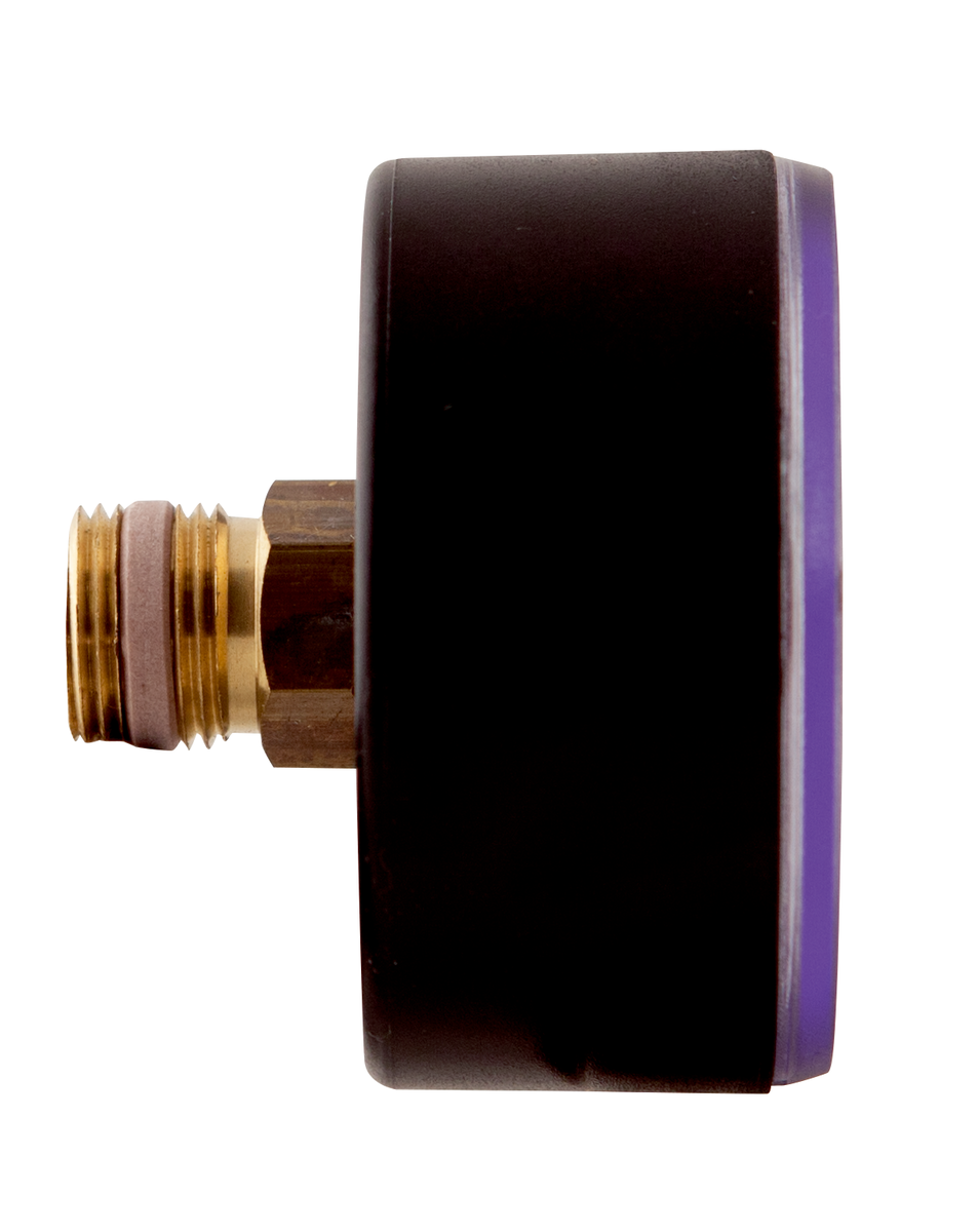 AFRISO Heizungsmanometer HZ 63 0/4bar 3/8 mit PTFE-Dichtring axial rote Marke 2,5bar SAS 15440