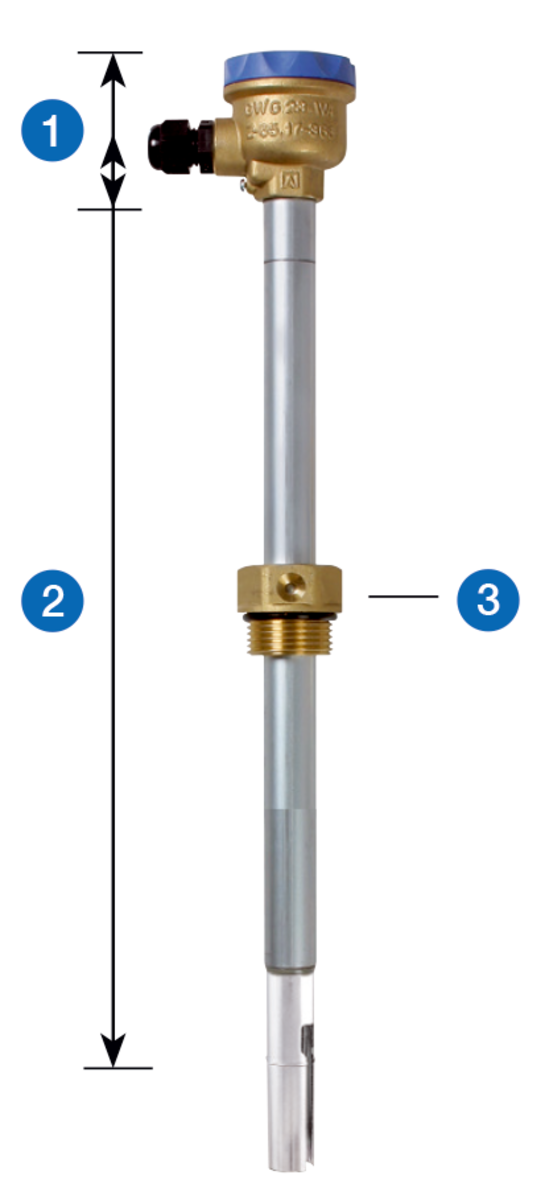 AFRISO Grenzwertgeber GWG 23-Wa 400 gelbe Armatur, Sonde 400mm SAR 76650 76660 76670