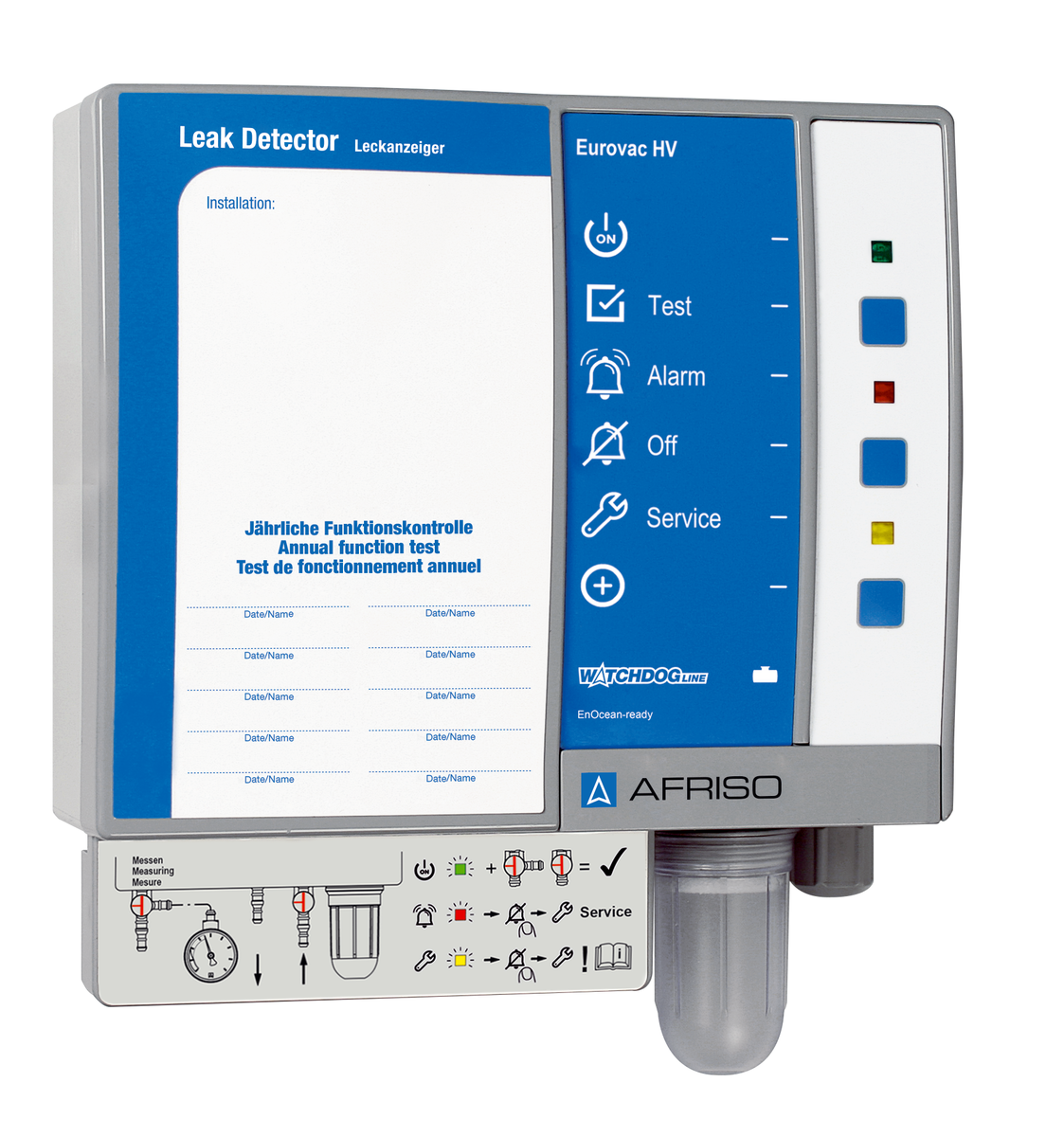AFRISO Vakuum-Leckanzeiger Eurovac HV mit Serviceanzeige SAL 72530
