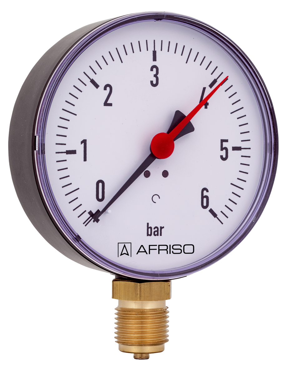 AFRISO Rohrfedermanometer RF 100 -1/0bar G1/2B radial Kl.2,5 SAL 16000 16010 16020 16030 16040 16050 16060 16070 16080