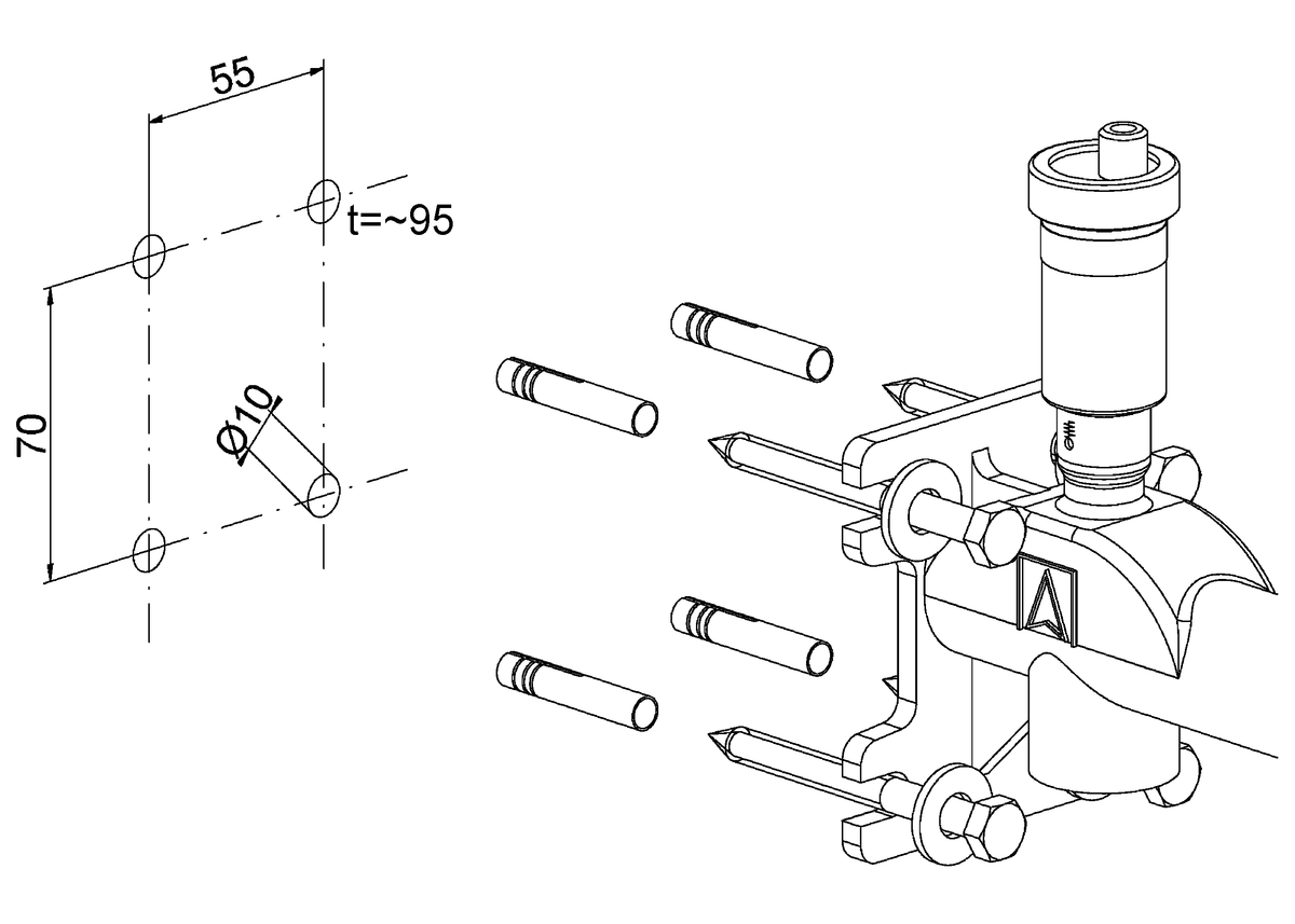 AFRISO Gefäßanschlusskombination GAK-MS G3/4 IG 3 bar IL KV, mit Isolierung ANW 99370