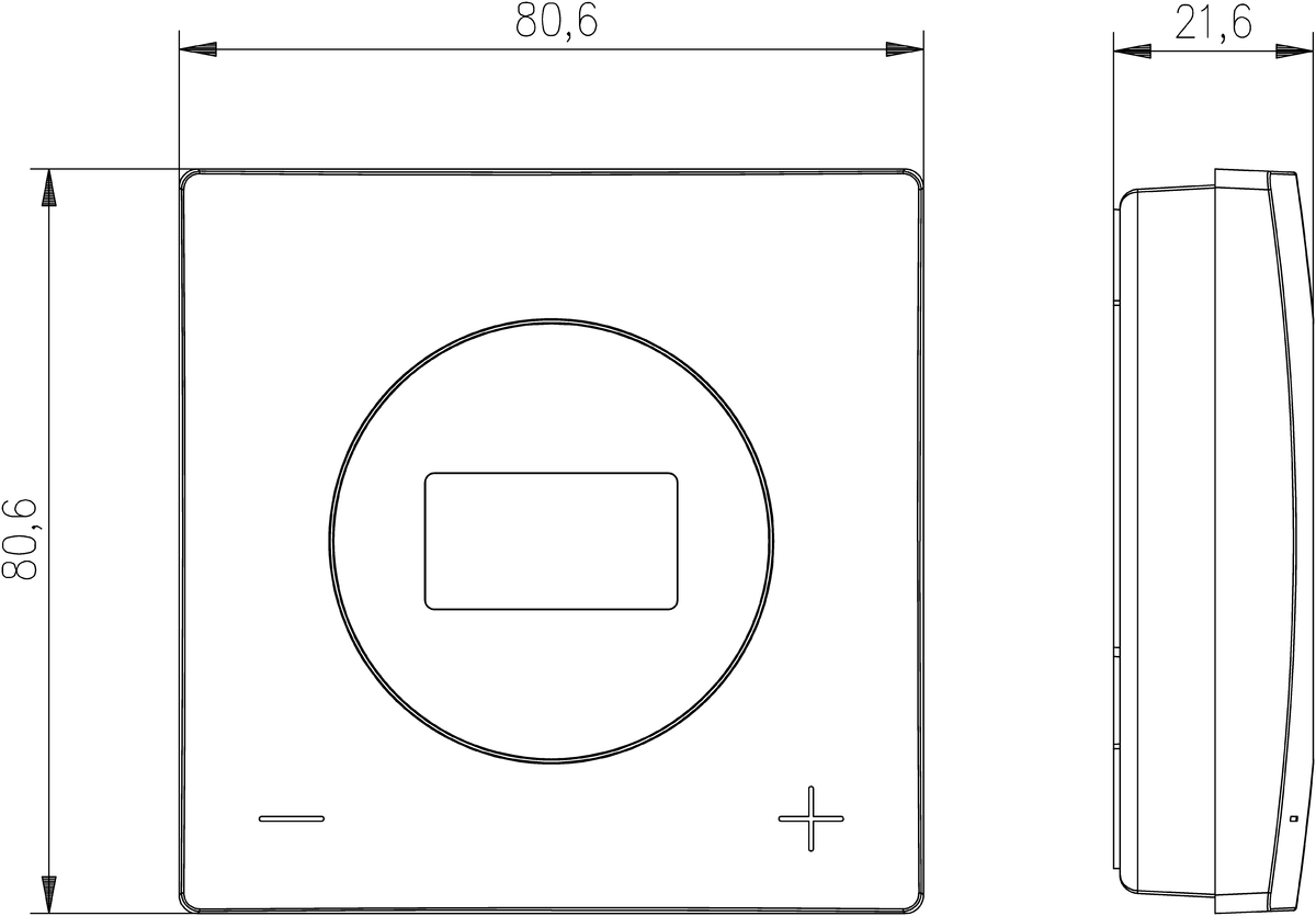 AFRISO Raumthermostat RT 01 D-BAT BEF 76200