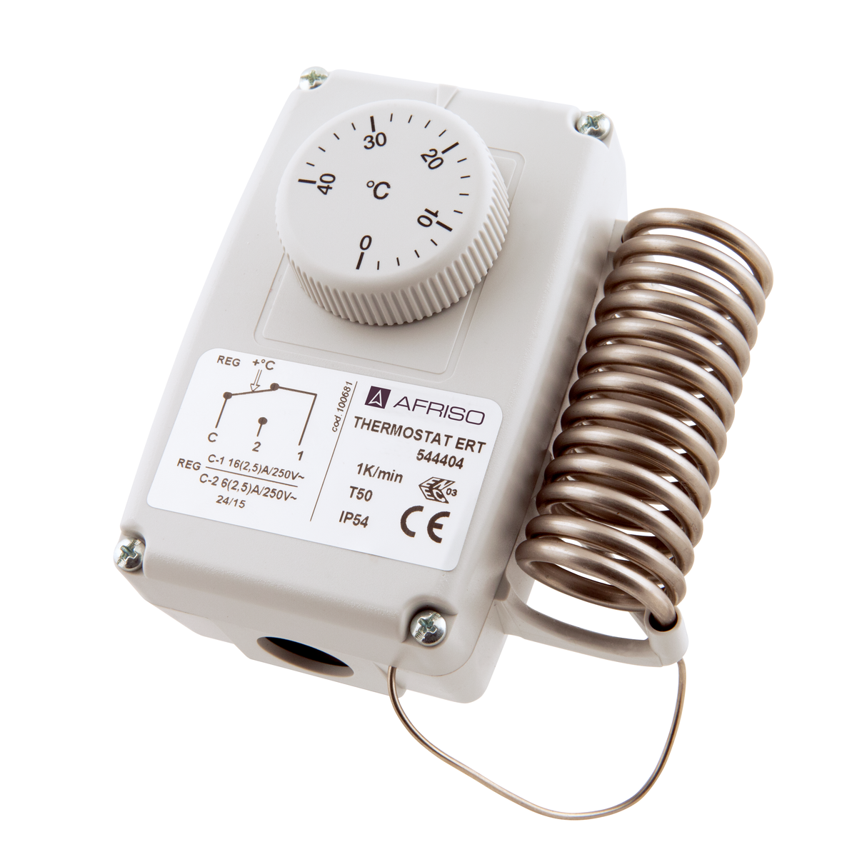 AFRISO Gehäuse-Raumthermostat GRT/7RT 0/40C, von außen einstellbar SAR 74040