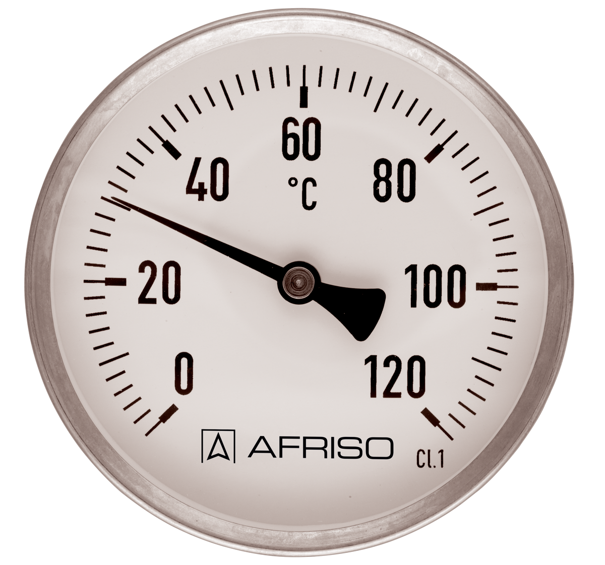 Afriso Anlegethermometer mit Haftmagneten, Ø 80mm 0-120°C