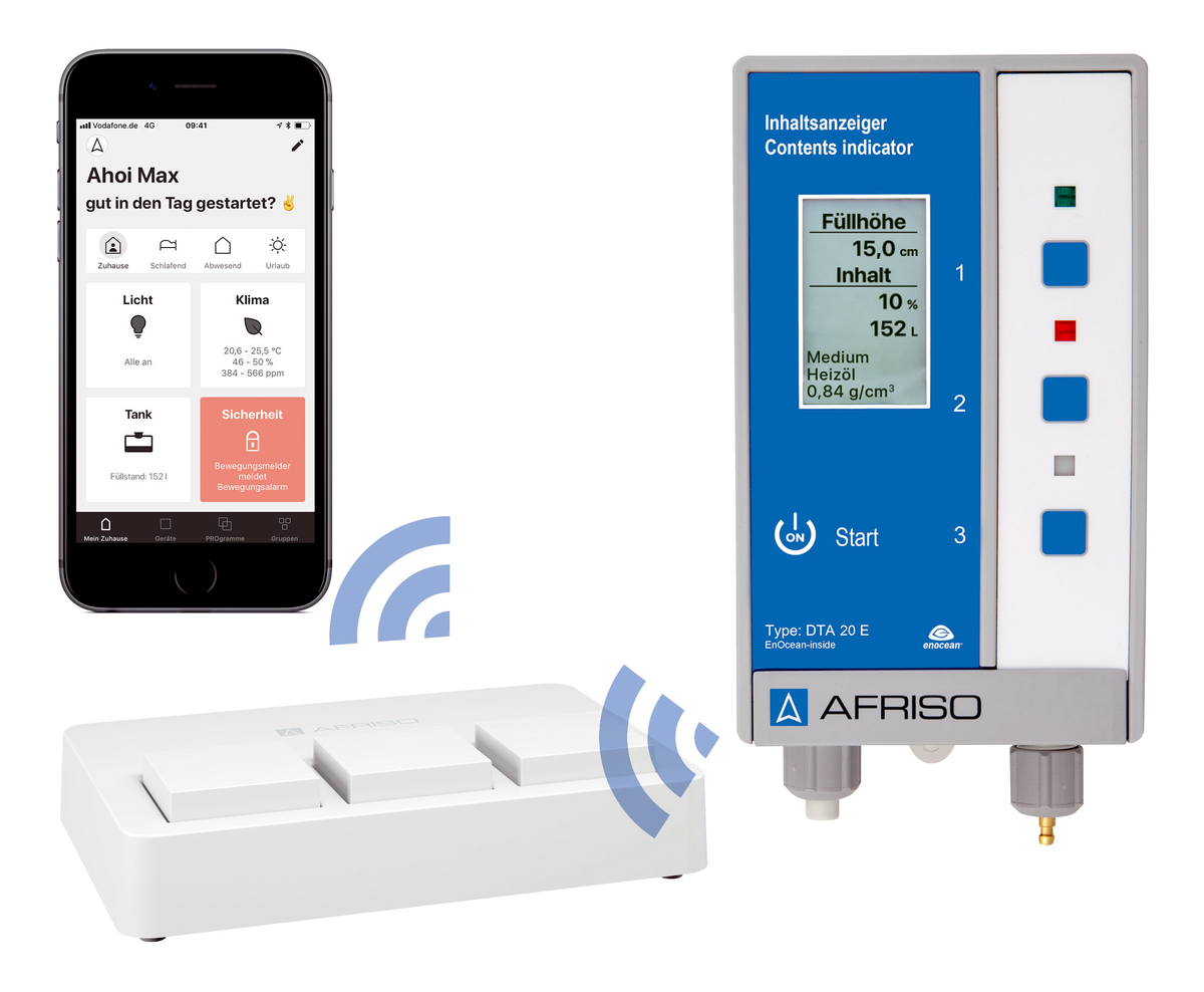 AFRISO Digitaler Tankinhaltsanzeiger  DTA 20 E mit Pneumofix 2 ANW 71470 71480 4620 4630