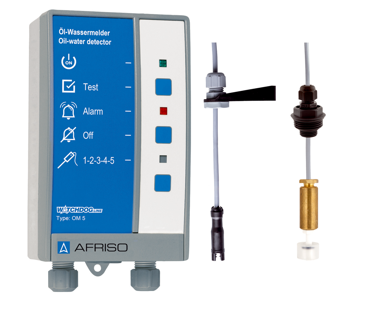 AFRISO Öl-Wassermelder OM5/1 AC 230V, fünfkanalig SAL 74540 20110