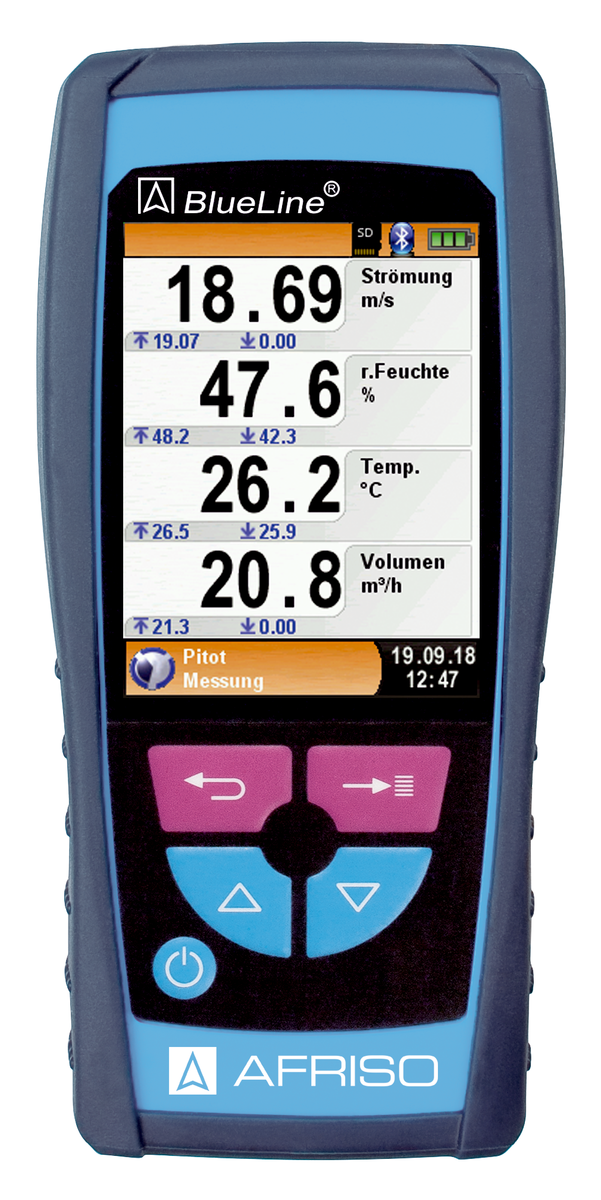 AFRISO Luftgeschwindigkeitsmessgerät BlueAir-STx 74630 74640 74650 74660 object_image_79434imagemain_de