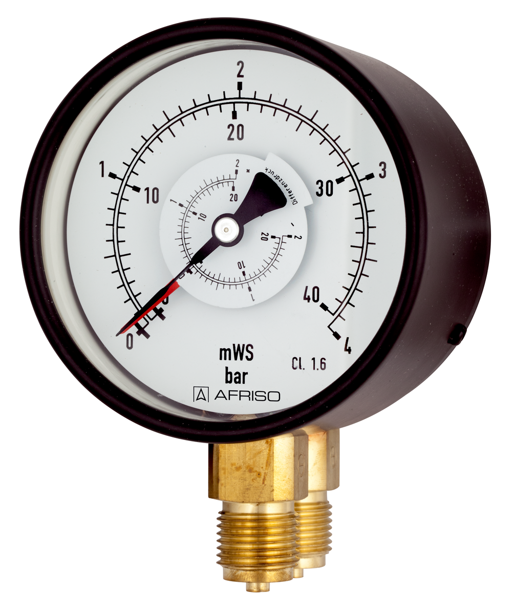 AFRISO Rohrfeder-Differenzdruckmanometer RF100Dif 0/0,6bar G1/2B radial Kl.1,6 D201 SAR 61420 61430 61440 61450 61460 61470 61480 61490 61500 61510 61520