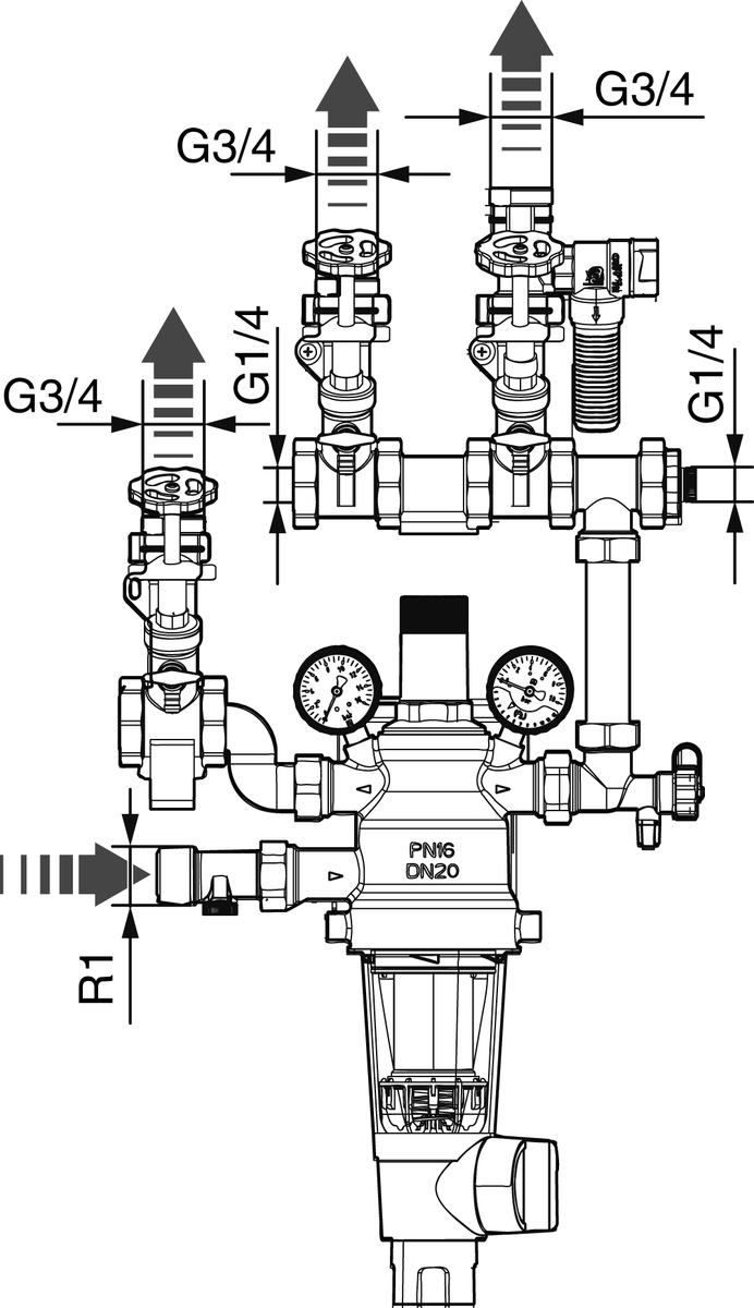 AFRISO Hauswasser-System-Center HWSC BEF 100390