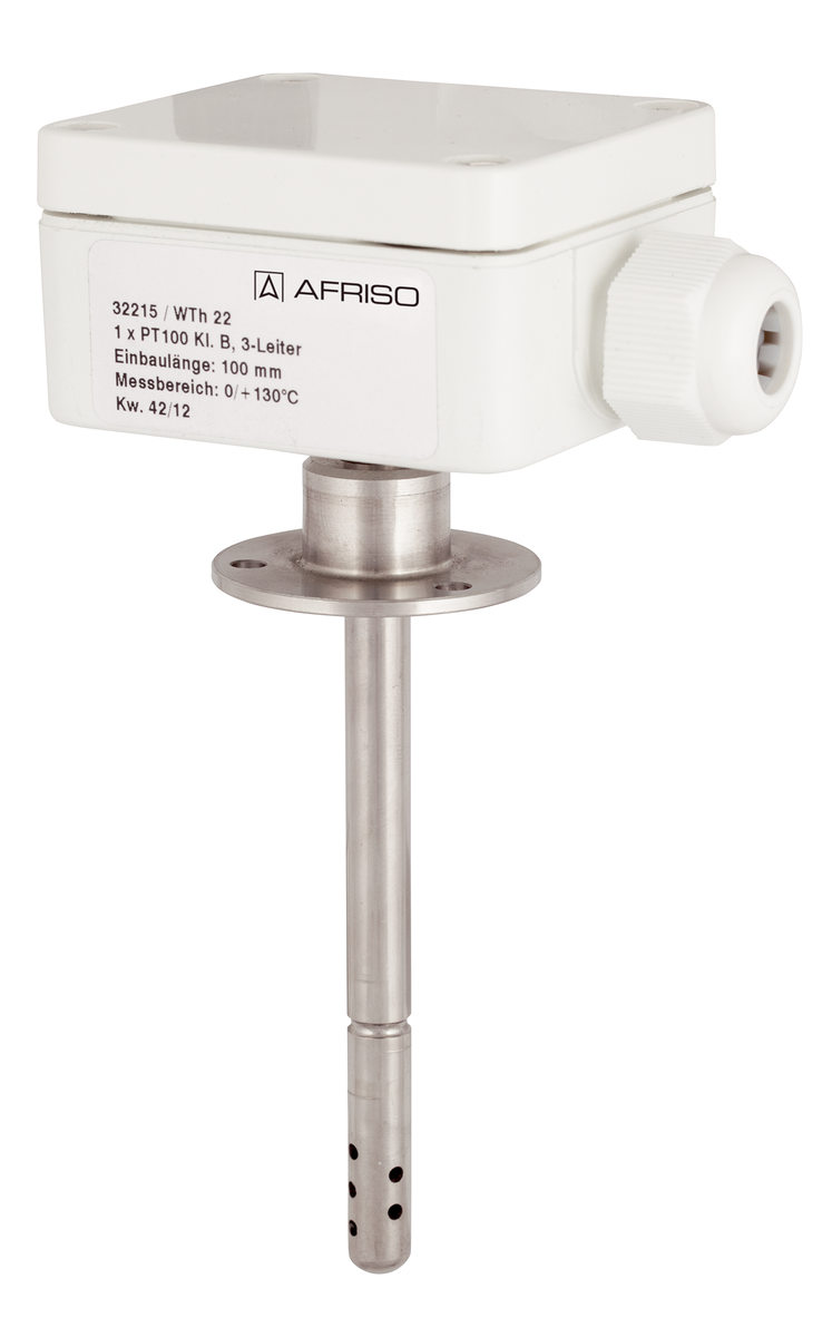 AFRISO Widerstandsthermometer WTh 22 0/130C 100mm Flansch d: 40mm SAL 78340 78350 78360