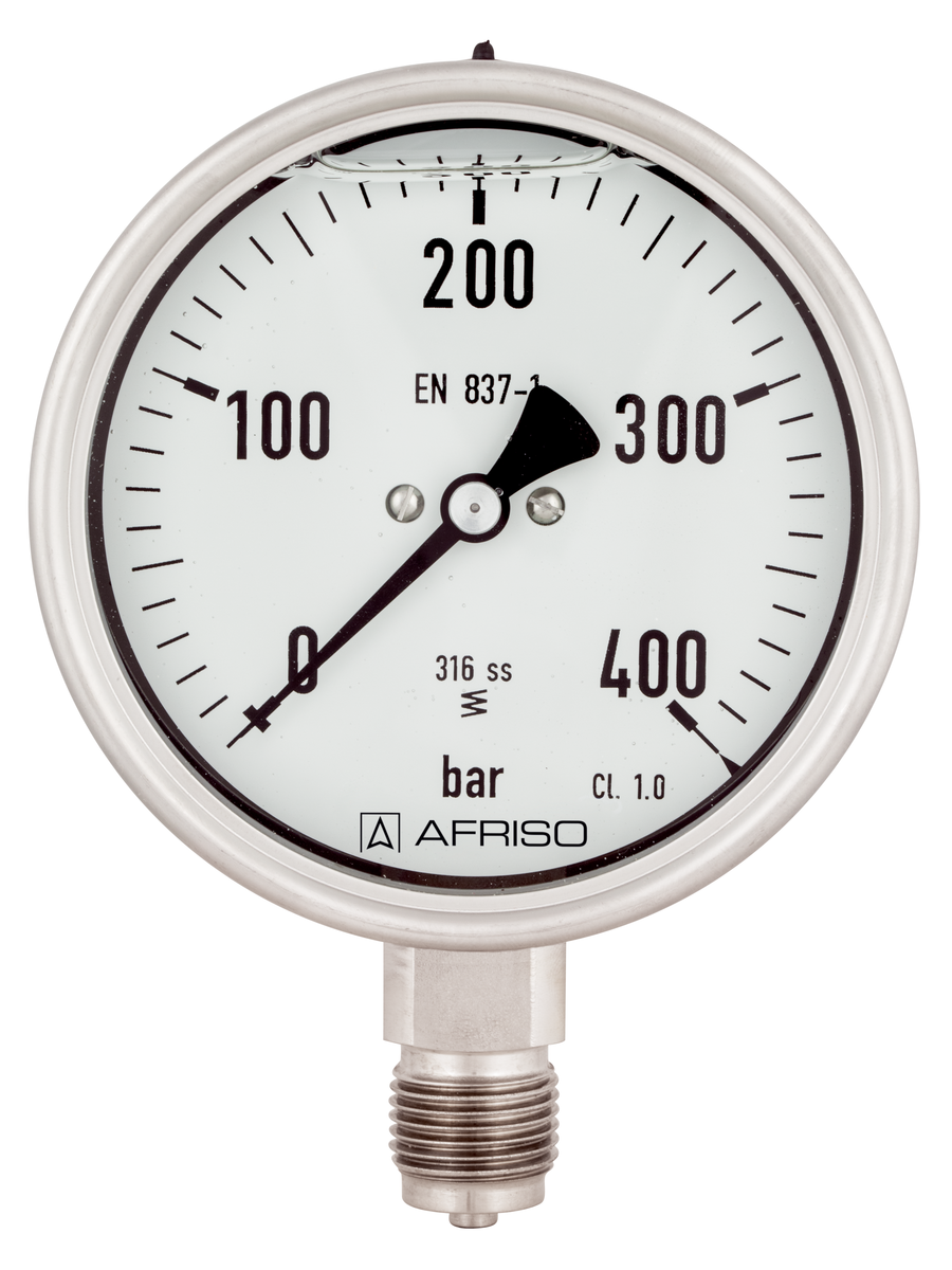 Rohrfeder-Chemiemanometer Typ D8 mit Glyzerinfüllung - AFRISO - AFRISO