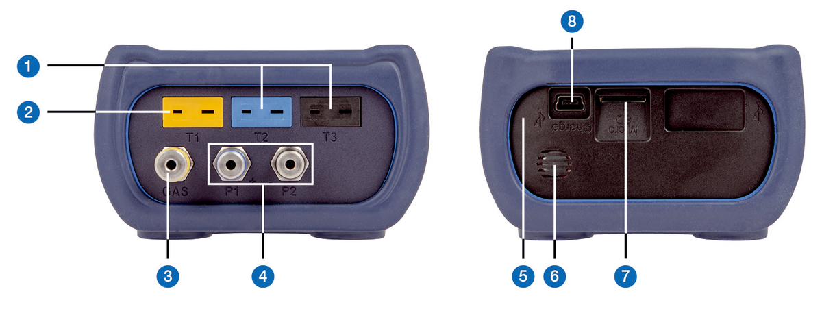 AFRISO Abgasmessgerät MULTILYZER STx Set1 O2 CO/H2 (Differenz-)Temperatur Feinzug Differenzdruck SD-Card-Reader Bluetooth Low Energy ANW 180 190 200 210 220