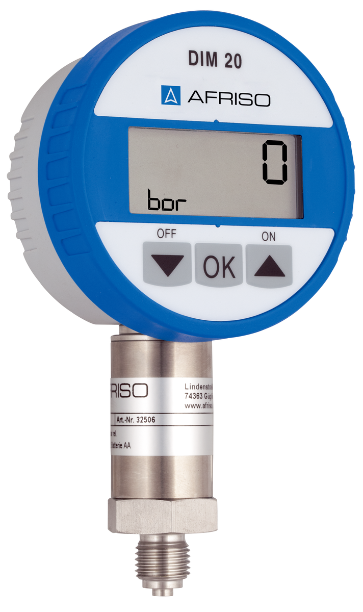 AFRISO Digitalmanometer DIM 20 -1/0bar G1/4B radial SAL 3400 3410 3420 3430 3440 3450 3460 3470 3480 3490 3500