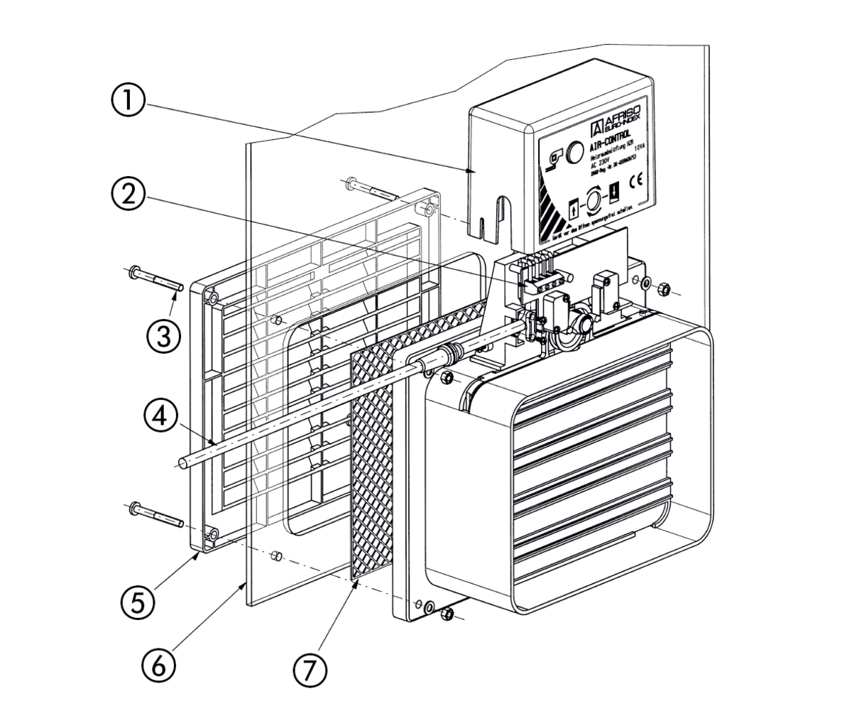 AFRISO Raumluftklappe Air-Control 3DD 105030