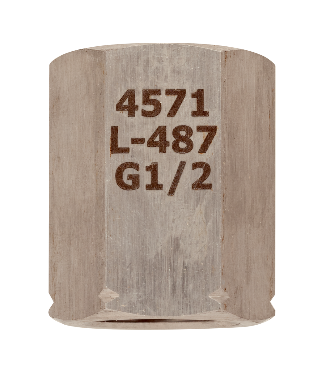 AFRISO Spannmuffe DIN 16283 G1/2 links x G1/2, Edelstahl 316Ti VOR 94550