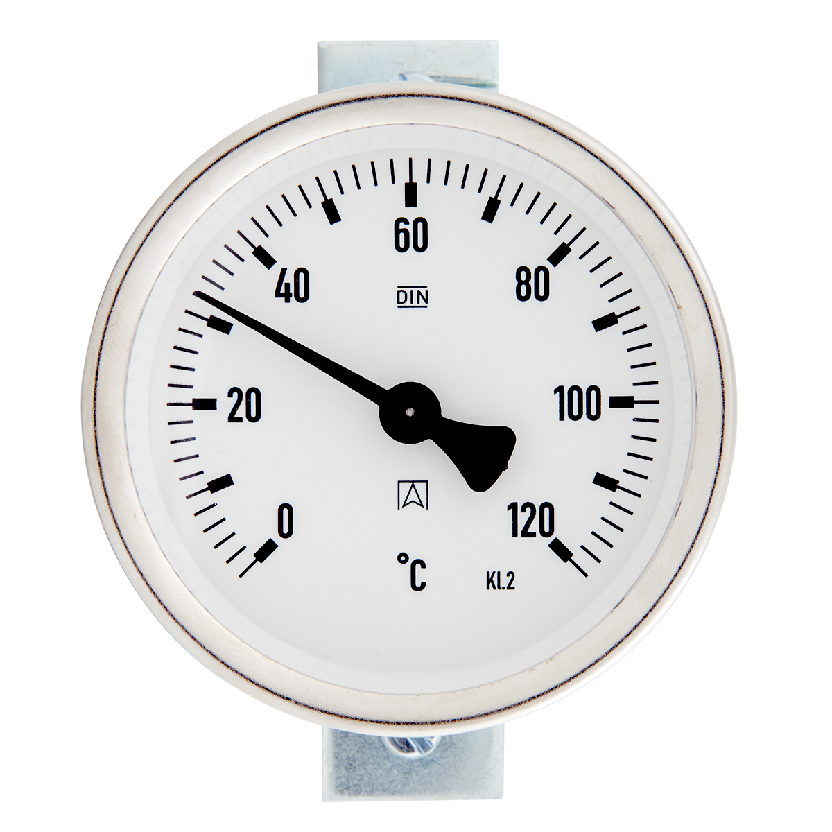 Thermometer Analog Bimetall 120°C Anlegethermometer