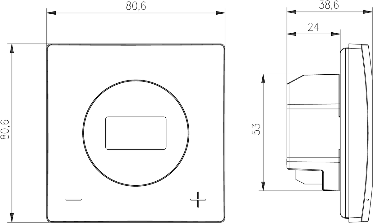 AFRISO Raumthermostat RT 01 D-230 BEF 73680