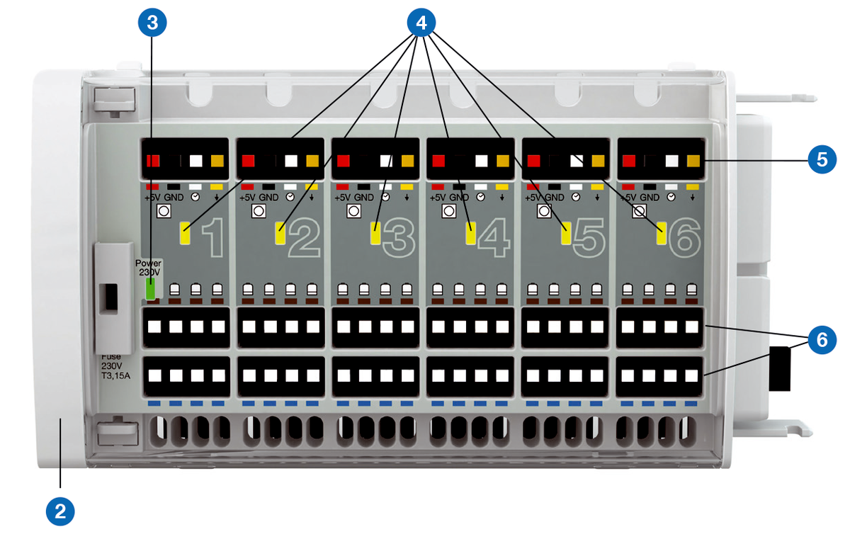 AFRISO Reglermodul Draht RM D6 für 6 Regelkreise VOR 8480