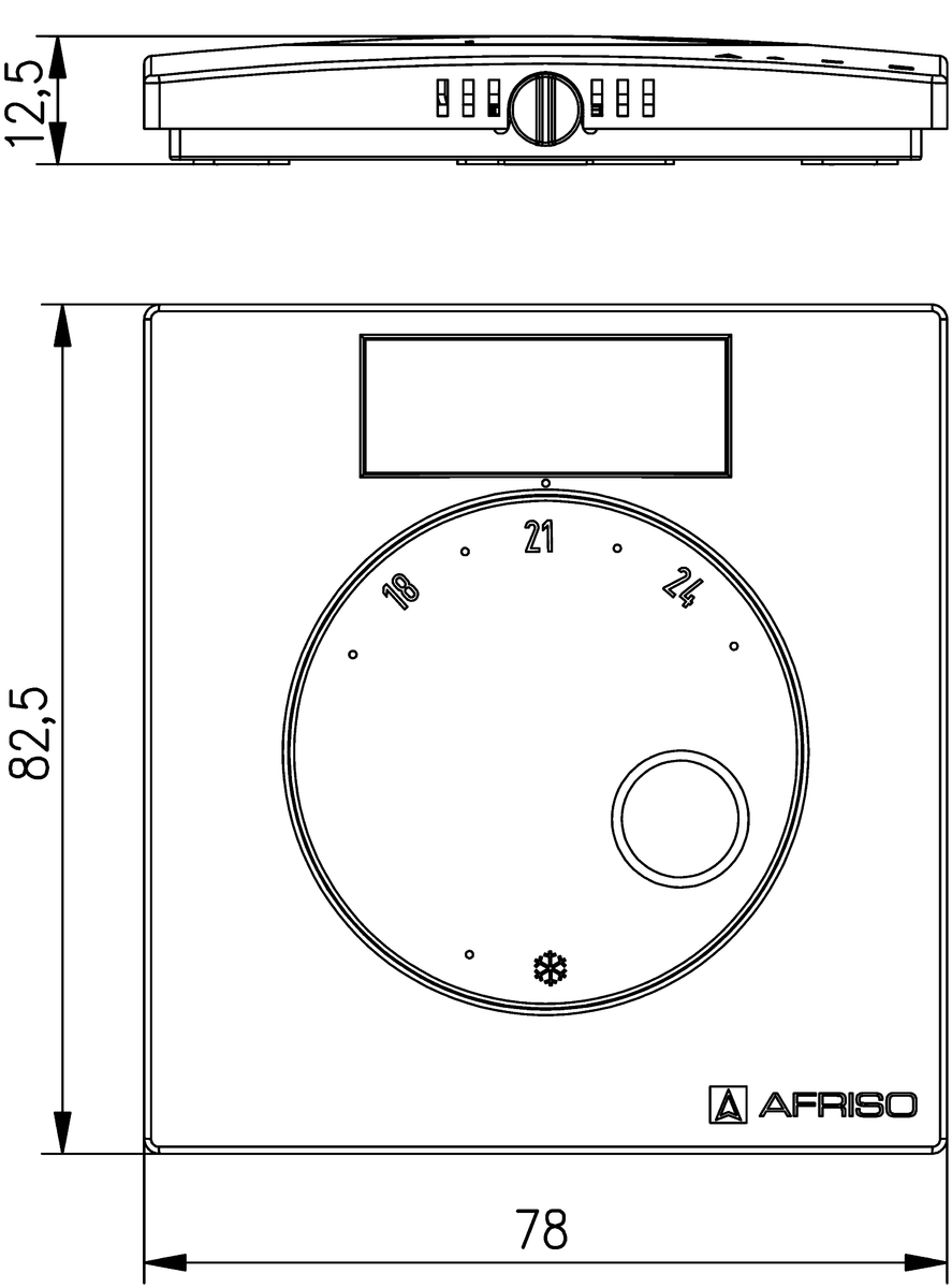 AFRISO Raumfühler FT Temperatur BEF 76340