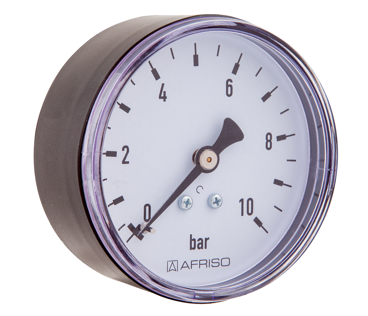 AFRISO Rohrfedermanometer RF 63 0/2,5bar G1/4B mit PTFE-Dichtring axial Kl.2,5 SAL 15730 15740 15750 15760 15770