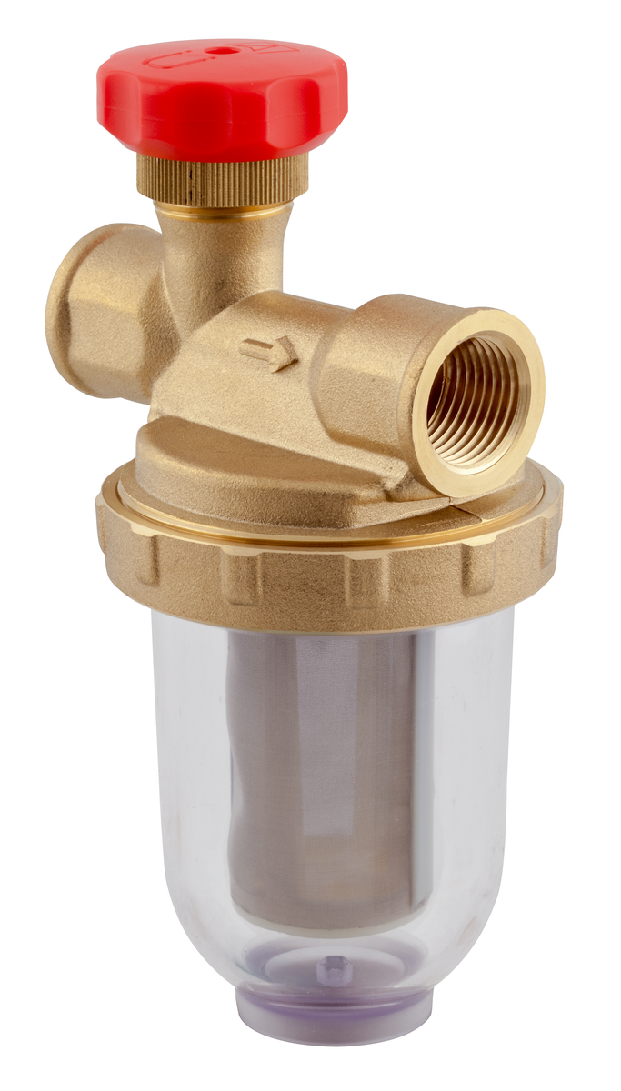 AFRISO Einstrangfilter V 1/2 500 St Stahlsieb 100 my, G1/2 IG - G1/2 IG SAL 99200