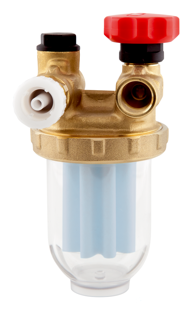 AFRISO Einstrangfilter R 500 Si Sikusieb 50-70 my, G3/8 IG - 2x G3/8 AG RUE 99120