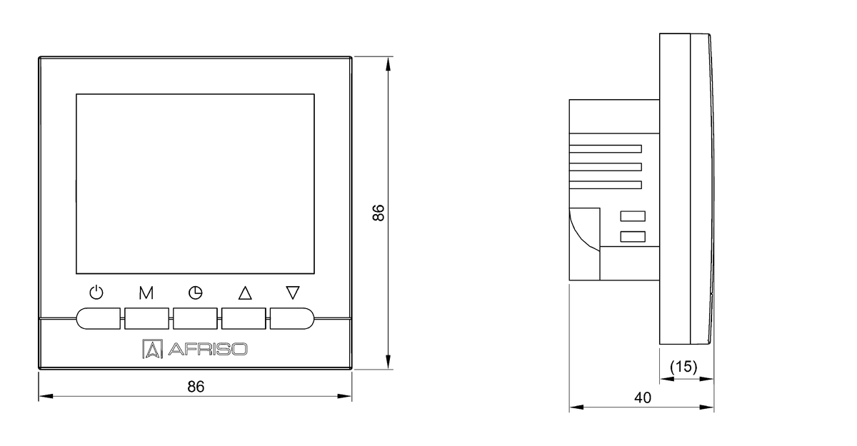 AFRISO Raumthermostat RT10 D-230 BEF 73730