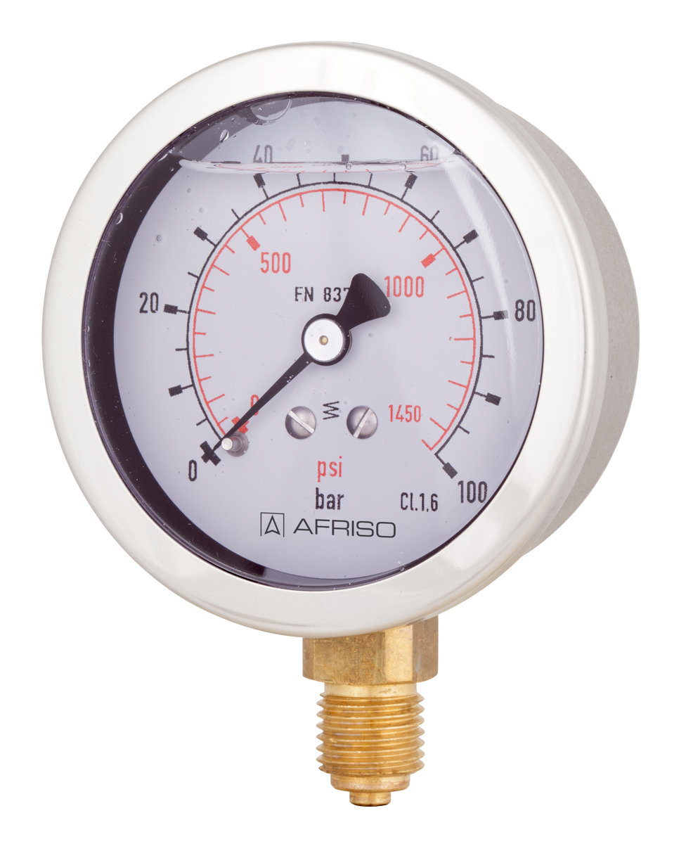 Rohrfeder-Glyzerinmanometer Typ D7 - AFRISO - AFRISO