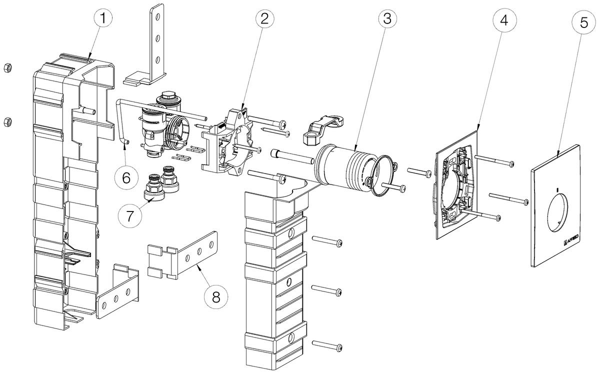 AFRISO Einzelraumregelung RTL-Box 324 Vario EXP 75860