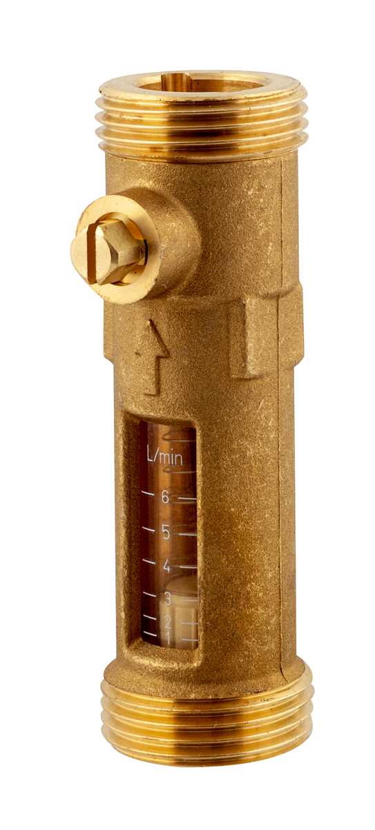 AFRISO Durchflussmesser DFM 15-2M G3/4 AG x G3/4 AG, 1-6 Liter/min SAL 67920 67970