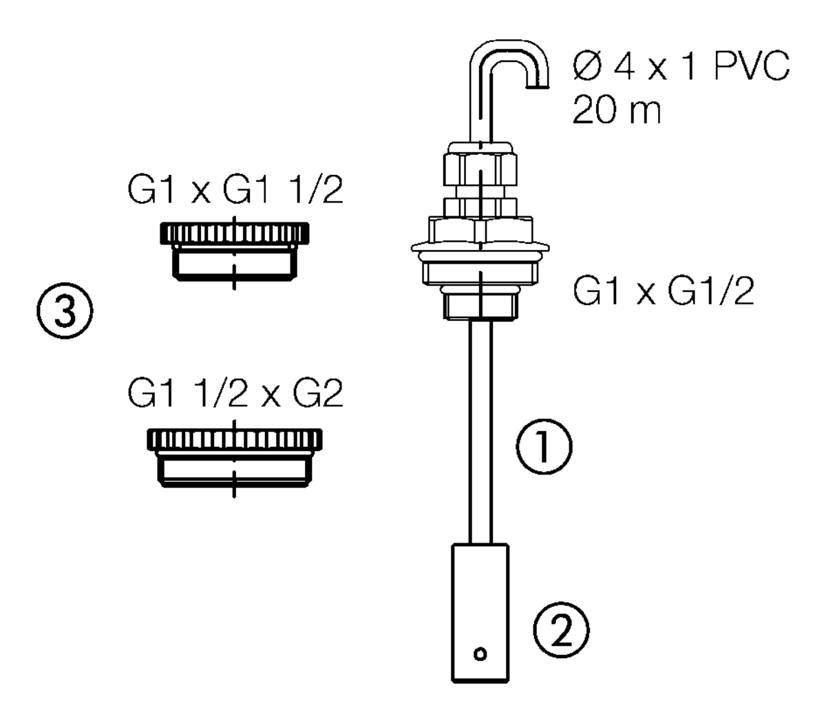 AFRISO Montagesatz Pneumofix Typ 2 BEF 990