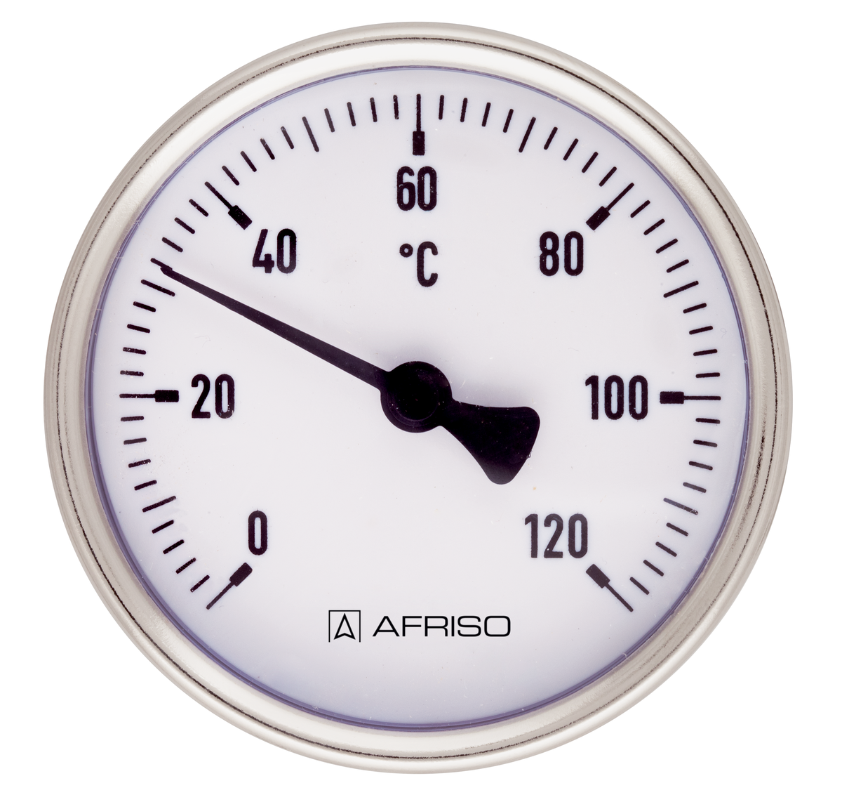 Afriso Anlegethermometer mit Haftmagneten, Ø 80mm 0-120°C