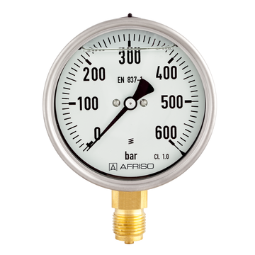 Glycerine filled Bourdon tube pressure gauges Type D8 - Afriso - Afriso