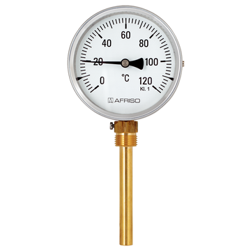 Afriso Anlegethermometer mit Haftmagneten, Ø 80mm 0-120°C