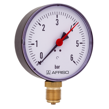 AFRISO Rohrfedermanometer RF 100 -1/0bar G1/2B radial Kl.2,5 SAL 16000 16010 16020 16030 16040 16050 16060 16070 16080