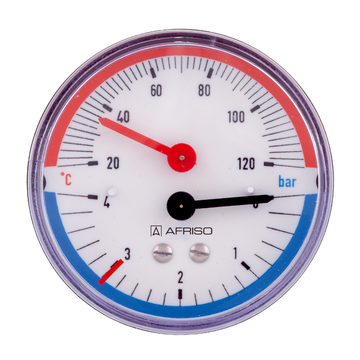 AFRISO Thermo-Manometer TM 63 20/120C 0/4bar G1/2B axial mit Ventil/Adapter VOR 16490 16540 object_image_56072imagemain_en