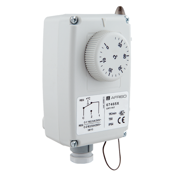 AFRISO Gehäuse-Raumthermostat GRT/ETR 0/60C, von außen einstellbar SAL 75740
