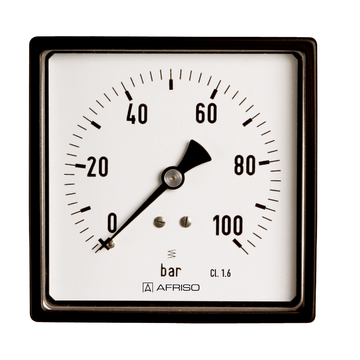 Afriso Bourdon tube pressure gauges for panel mounting Type D3