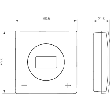 AFRISO Raumthermostat RT 01 D-BAT BEF 73670