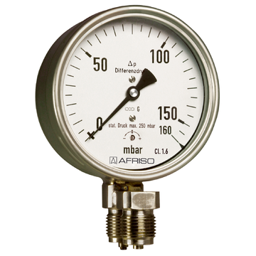 Afriso Standard capsule pressure gauges for differential pressure type D4