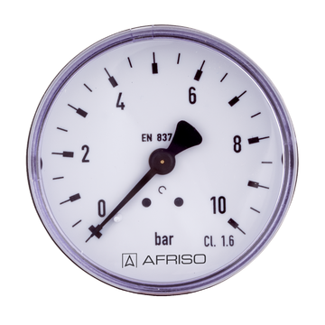 Afriso Standard Bourdon tube pressure gauges Type D1